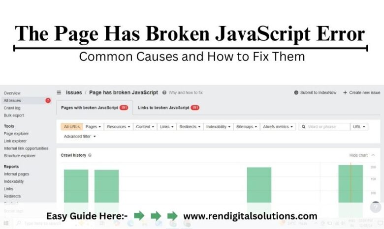 Fix Page Has Broken JavaScript Error with Easy Guide