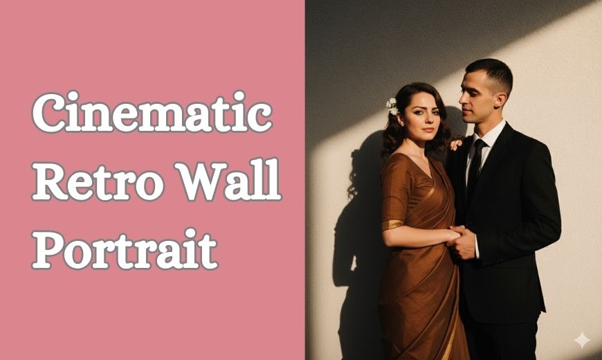 Cinematic Retro Wall Portrait