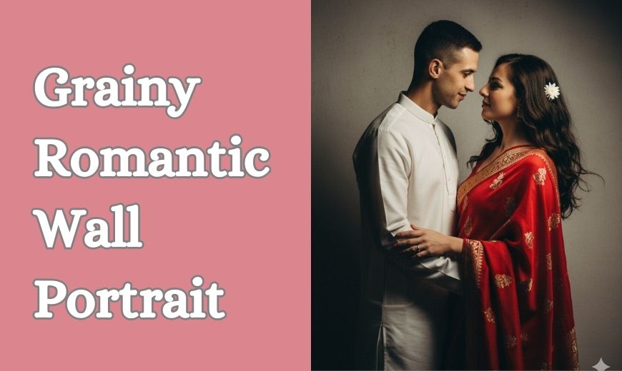 Grainy Romantic Wall Portrait