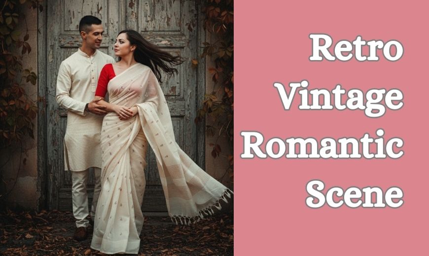 Retro Vintage Romantic Scene